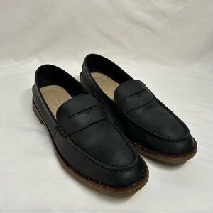 Sperry Top-sider Seaport Penny Loafers Black Leather Brown Welt | Women’s Size 8